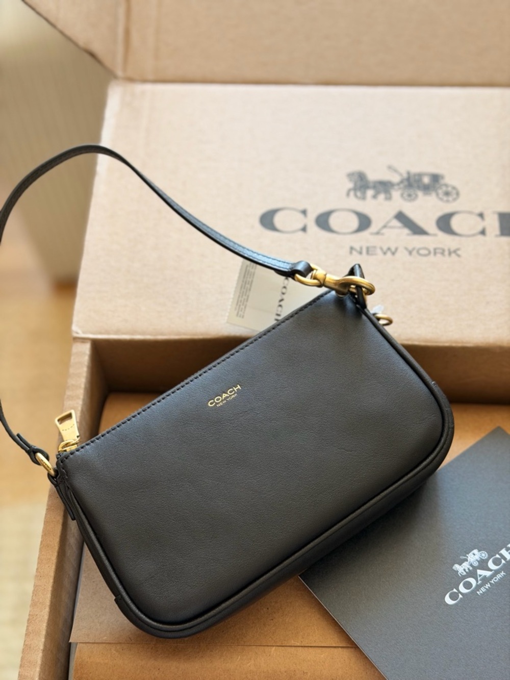 Coach Plaza Bag 18 - Black NWT